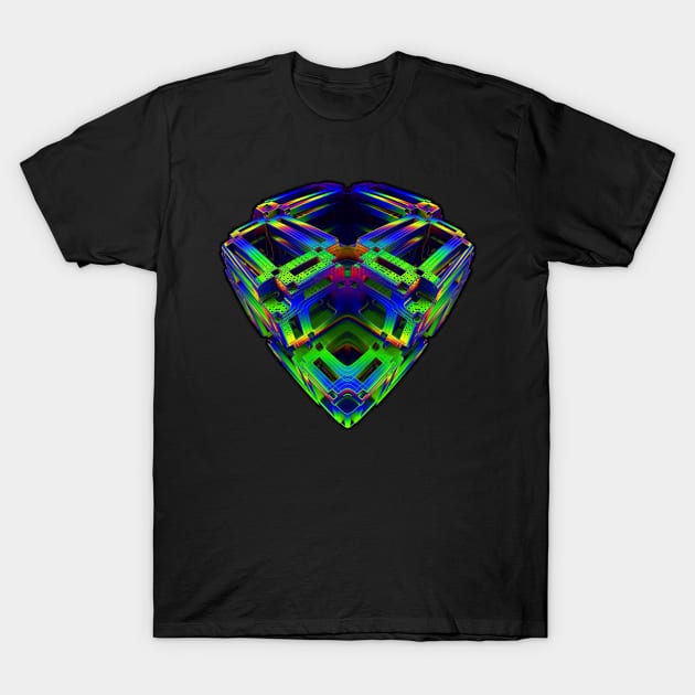 Three-dimensional vividly-colored cube T-Shirt by lyle58